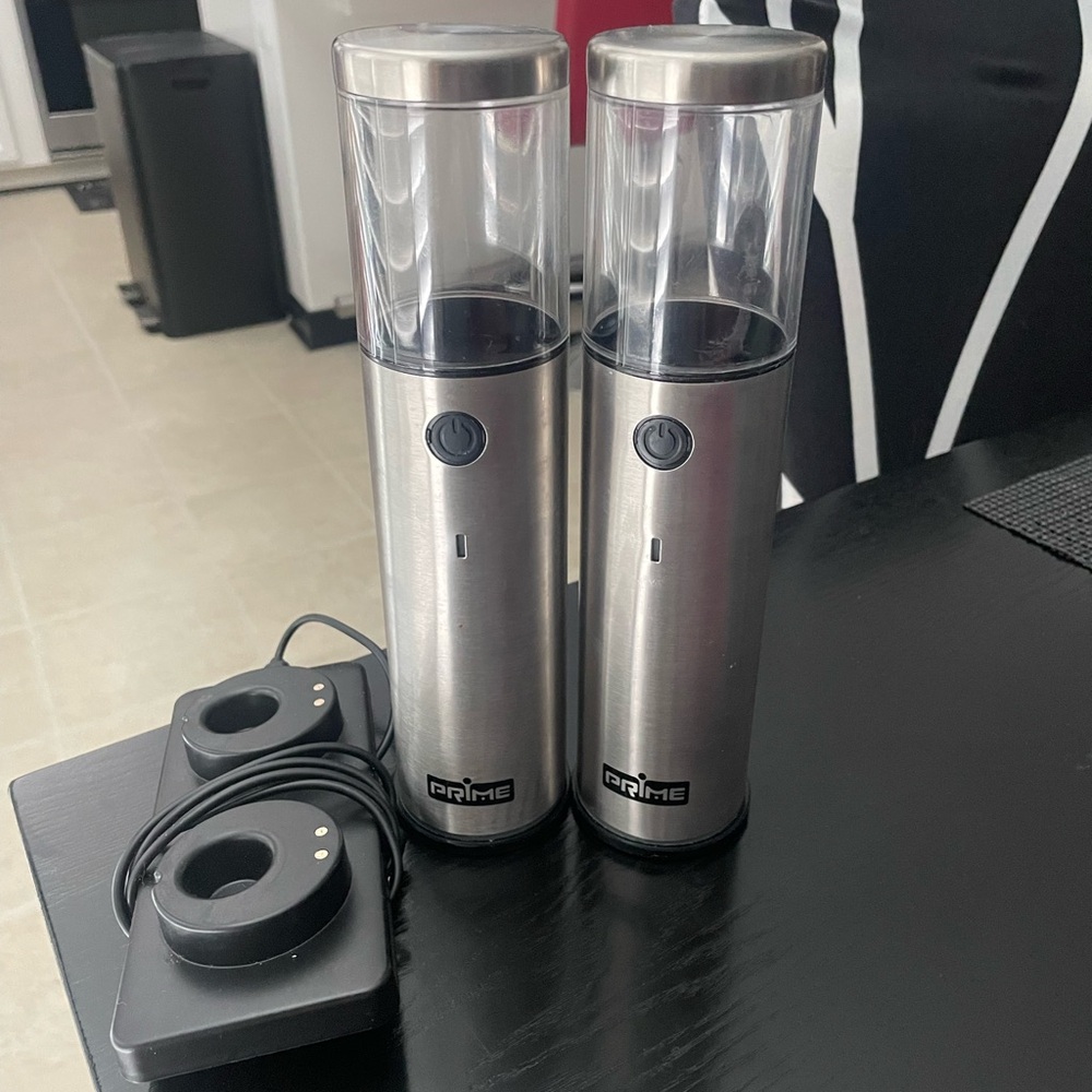 Prime Stainless Steel Electric Salt and Pepper Grinders